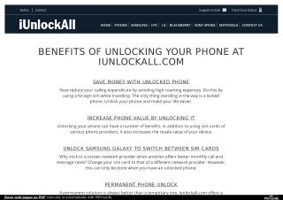 The Benefits of Unlocking Mobile Phone With iUnlockAll
