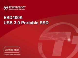 ESD400K USB 3.0 Portable SSD