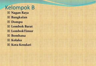 Kelompok B