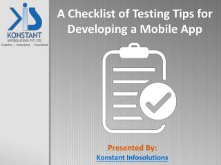 Top Mobile Application Testing Tips