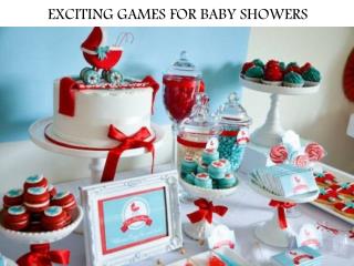 EXCITING GAMES FOR BABY SHOWERS
