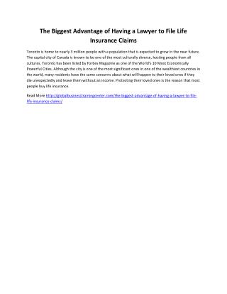 The Biggest Advantage of Having a Lawyer to File Life Insurance Claims