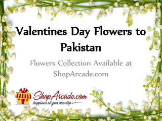 Valentines Day Flowers to Pakistan---Flowers Collection Available at ShopArcade.com
