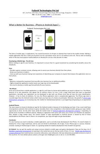 iOS apps development company