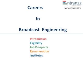 Careers In Broadcast Engineering