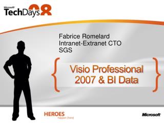 Visio Professional 2007 & BI Data