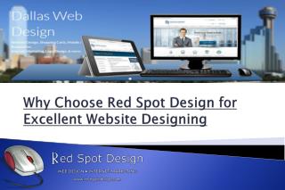 Why Choose Red Spot Design for Excellent Website Designing