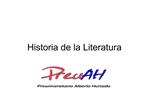 Historia de la Literatura
