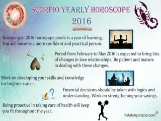 Scorpio Love Horoscope 2016 | Free Yearly Career Horoscope