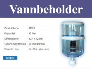 Vannbeholder - RednBlue.No