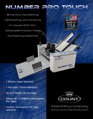 Number Pro Touch by Count Machinery - Printfinish.com