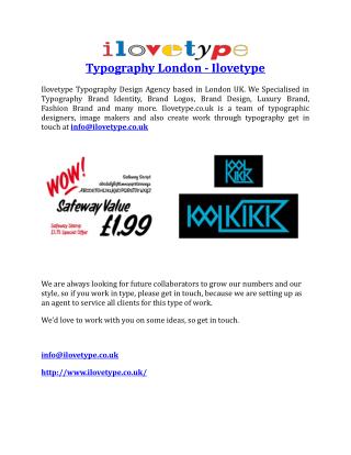 Typography London ILovetype