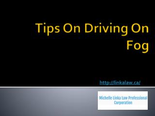 Tips On Driving On Fog