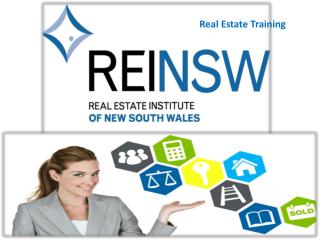 REAL ESTATE Training – REINSW