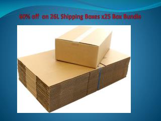 60% off on 26L Shipping Boxes x25 Box Bundle