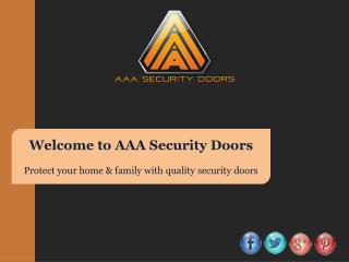 Protect Your Home & Family with Quality Security Doors
