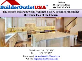 The designs that Fabuwood Wellington Ivory provides can change the whole look of the kitchen