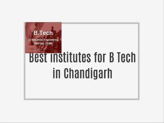 B.Tech In Industrial Engineering