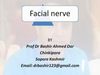 7th nerve paralysis by Prof Dr Bashir Ahmed Dar Sopore Kashmir