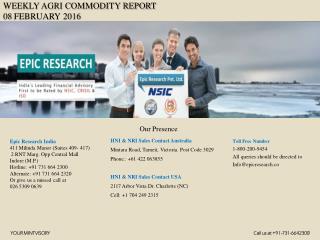 Weekly agri report 08 feb 2016