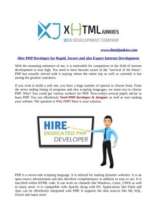 Hire php developer for rapid, secure and also expert internet development