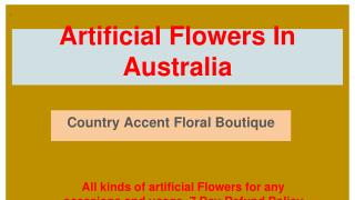 Best Artificial Flowers For Different Occasions in Australia