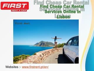 Find Cheap Car Rental Services Online in Lisbon