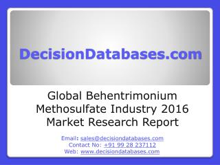 Behentrimonium Methosulfate Market Analysis 2016 Development Trends