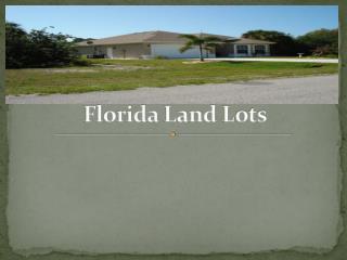 Best Florida Land Lots 
