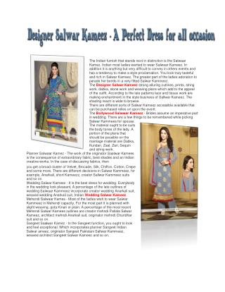 Designer Salwar Suits & Salwar kameez online shopping store