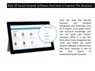 Social Intranet Software, Online Collaboration Software