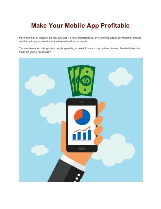 Make Your Mobile App Profitable