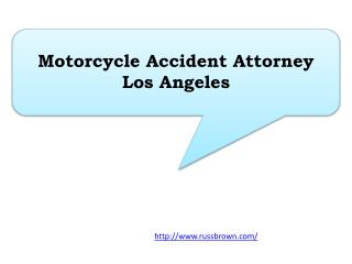 Motorcycle Accident Attorney Los Angeles