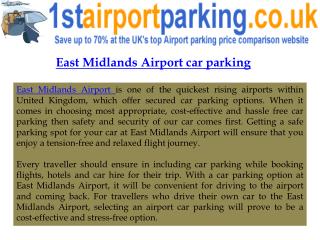 Airport parking East Midlands