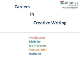 Careers In Creative Writing