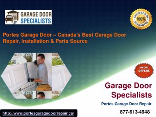 Garage Door Installation, Repair & Replacement Services – Portes Garage Door Repair