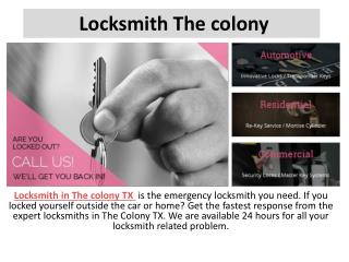 Locksmith The colony