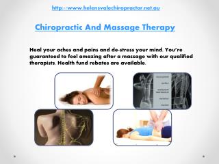 chiropractic and massage therapy