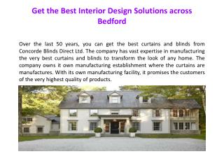 Get the Best Interior Design Solutions across Bedford