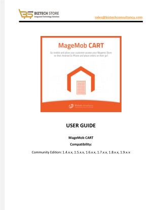 MageMob Cart Android & iPhone Application to Access Magento Store