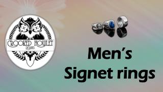 Mens Signet Rings