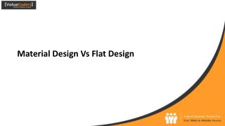 Material Design Vs Flat Design