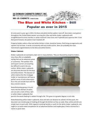 The Blue and White Kitchen – Still Popular as ever in 2015
