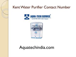 Kent Water Purifier Contact Number