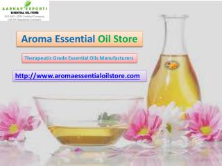 Therapeutic grade essential oils suppliers
