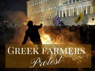 Greek farmers protest