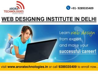 web designing institute in tilak nagar
