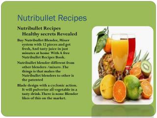 Nutribullet Recipes