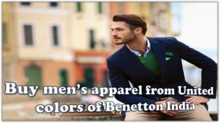 Buy men’s apparel from United colors of Benetton India