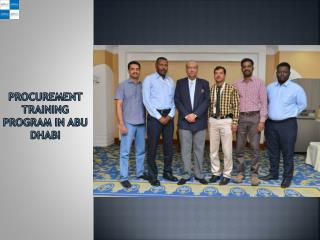 Procurement Training Program in Abu Dhabi